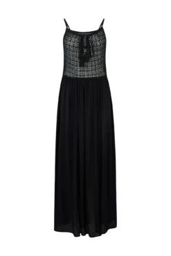 Pour Moi Crochet Detail Maxi Beach Dress - Black -PMoi Clothing Shop 222514 20200409111700