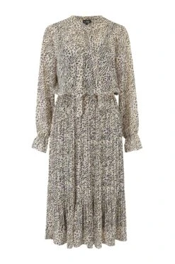 Pour Moi Juliette Chiffon Pleated Midi Dress - Neutral Animal 14 Pour Moi Juliette Chiffon Pleated Midi Dress - Neutral Animal -PMoi Clothing Shop 224530 20210913145000