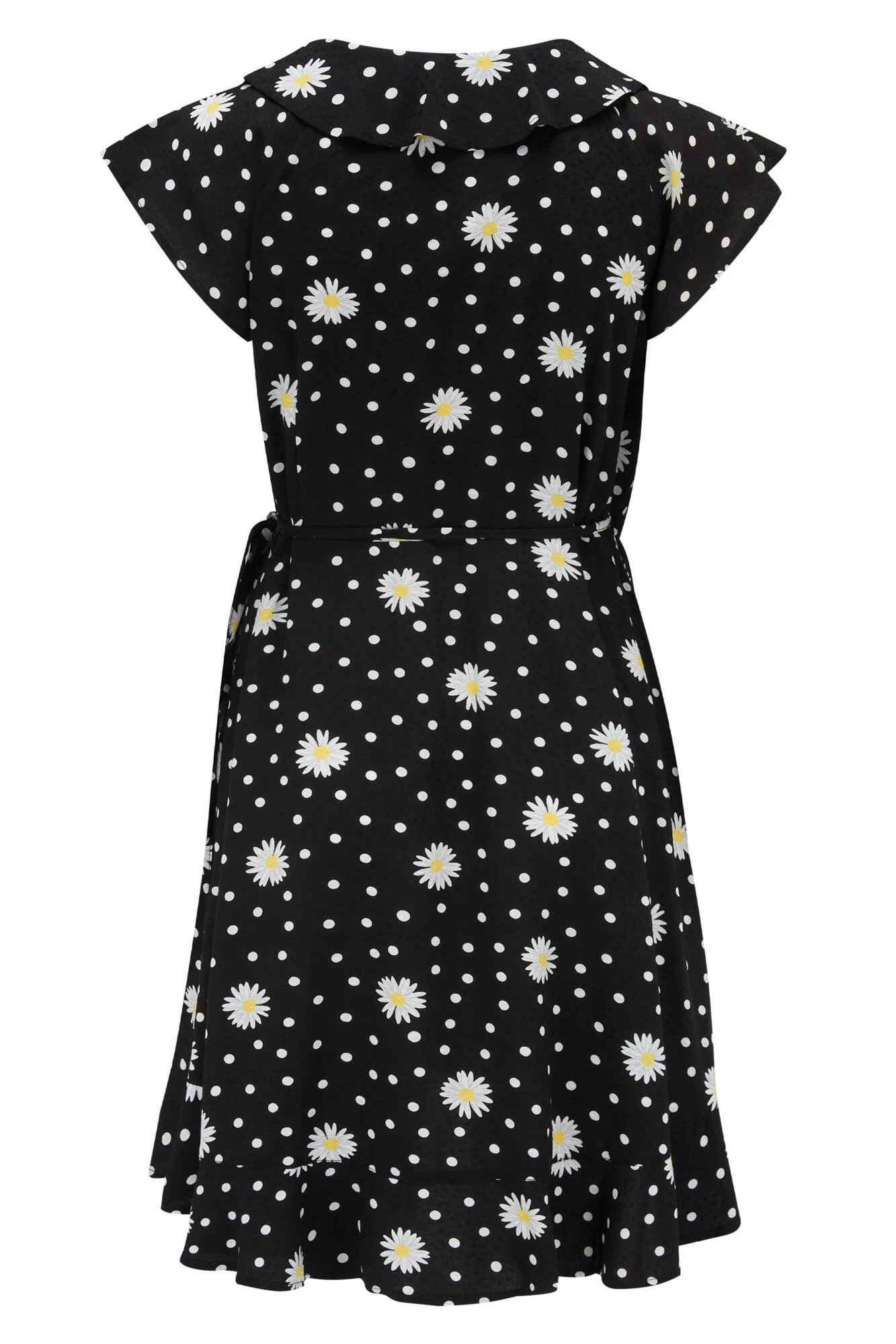 Pour Moi Textured Woven Wrap Beach Dress - Mono Daisy Spot 7 Pour Moi Textured Woven Wrap Beach Dress - Mono Daisy Spot - Image 5
