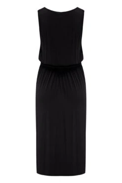 Pour Moi Jessie Fuller Bust Notch Neck Stretch Midi Dress - Black -PMoi Clothing Shop 280473 20220331162200