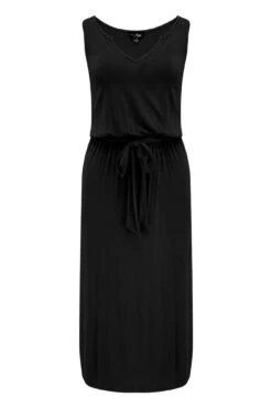 Pour Moi Jessie Fuller Bust Notch Neck Stretch Midi Dress - Black -PMoi Clothing Shop 280474 20220331162200