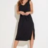 Pour Moi Jessie Fuller Bust Notch Neck Stretch Midi Dress - Black -PMoi Clothing Shop 281340 20220331162200