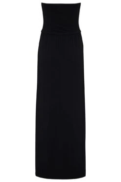 Pour Moi Jersey Strapless Side Split Multiway Maxi Beach Dress - Black -PMoi Clothing Shop 285862 20220523103900