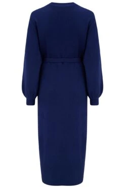 Pour Moi Elle Knit Midi Wrap Dress - Navy -PMoi Clothing Shop 302476 20221212100900