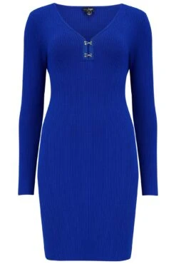 Pour Moi Layla Rib Knit V-Neck Bodycon Mini Dress With LENZING™ ECOVERO™ Viscose - Cobalt 14 Pour Moi Layla Rib Knit V-Neck Bodycon Mini Dress With LENZING™ ECOVERO™ Viscose - Cobalt -PMoi Clothing Shop 302531 20221212140600