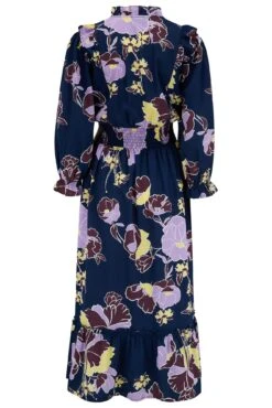 Pour Moi Maggie Woven Frill Midi Dress - Navy Floral -PMoi Clothing Shop 306352 20230505111300