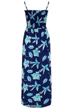 Pour Moi Strapless Shirred Bandeau Maxi Beach Dress - Navy Tropical 15 Pour Moi Strapless Shirred Bandeau Maxi Beach Dress - Navy Tropical -PMoi Clothing Shop 306413 20230109103200