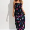 Pour Moi Strapless Shirred Bandeau Maxi Beach Dress - Multi 2 Pour Moi Strapless Shirred Bandeau Maxi Beach Dress - Multi -PMoi Clothing Shop 306435 20230109120100