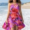 Pour Moi Gold Chain High Neck Beach Dress - Ultraviolet Floral 1 Pour Moi Gold Chain High Neck Beach Dress - Ultraviolet Floral -PMoi Clothing Shop 309650 20230210152000