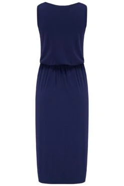 Pour Moi Jessie Fuller Bust Notch Neck Stretch Midi Dress - Navy -PMoi Clothing Shop 312436 20230627143400